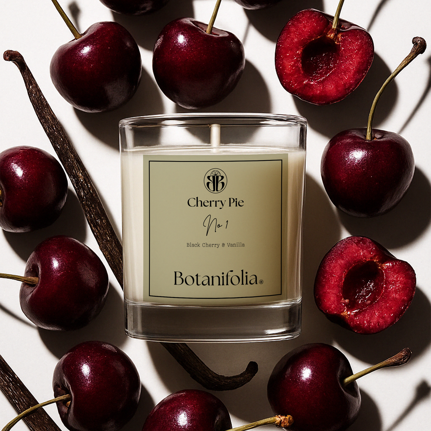 No.01 CHERRY PIE Aromatic Premium Soy Wax Candle