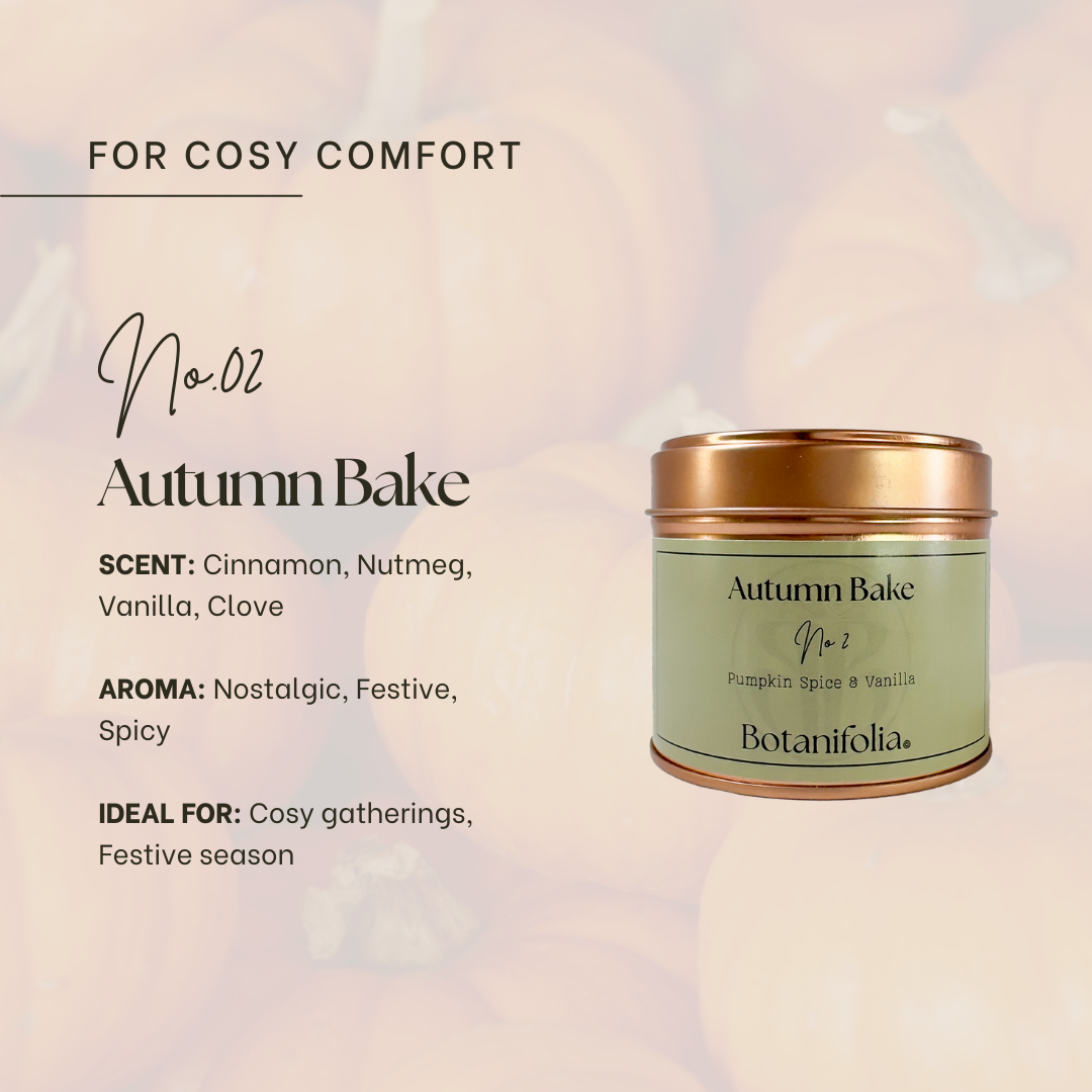 No.02 AUTUMN BAKE Aromatic Premium Soy Wax Candle (200mL)