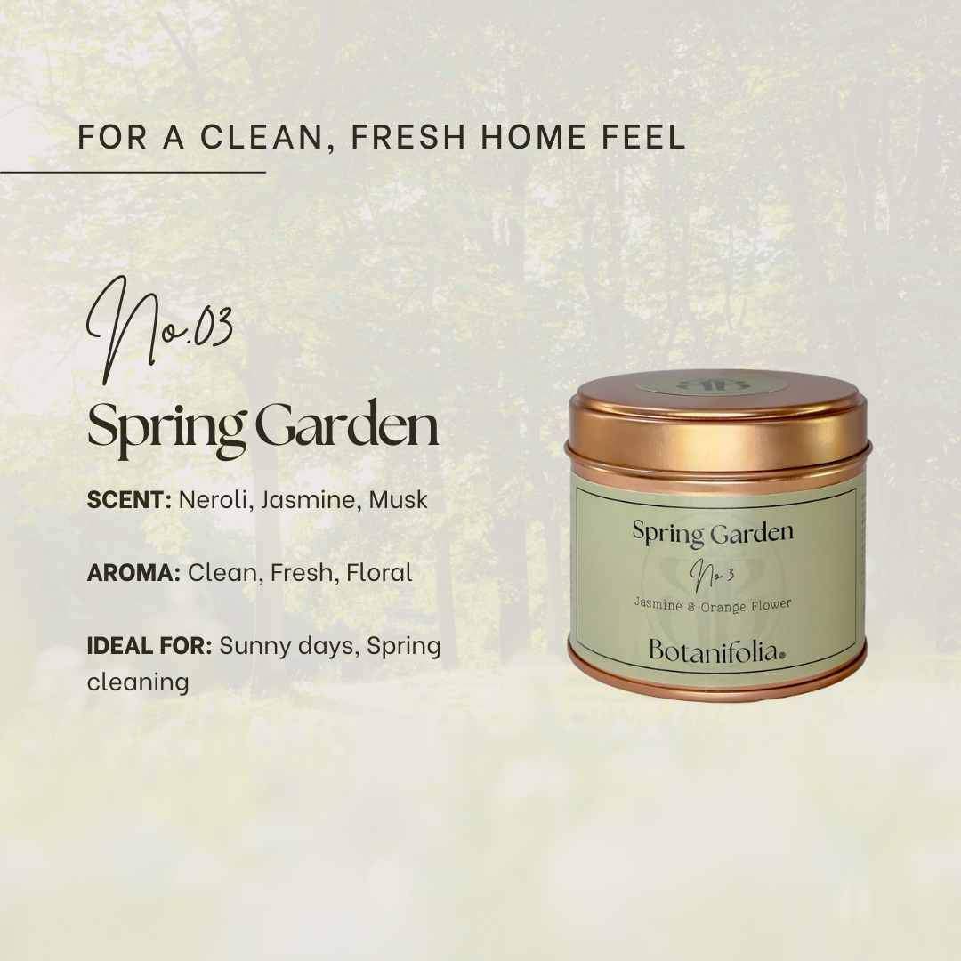 No.03 SPRING GARDEN Aromatic Premium Soy Wax Candle (200mL)